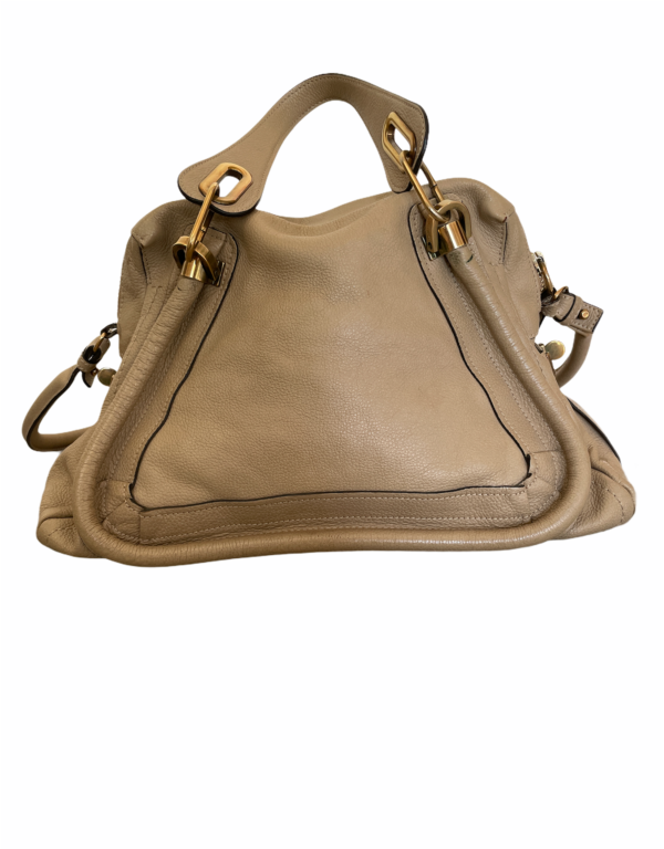 Chloe Gray Leather Paraty Bag - Image 2