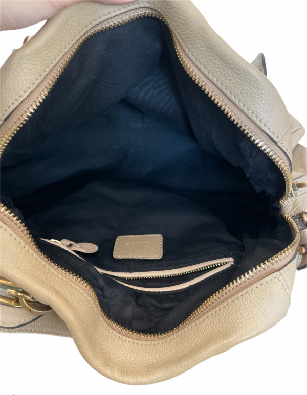 Chloe Gray Leather Paraty Bag - Image 4