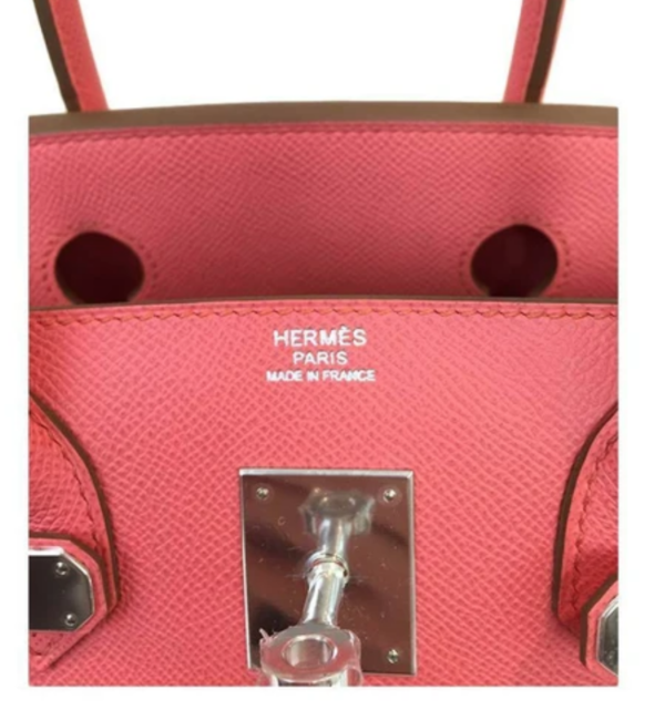 Hermes Birkin 30 Bag Pink Flamingo PHW - Image 4