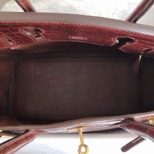 Hermes Birkin 30 Miel Shiny Niloticus Ghw - Image 3