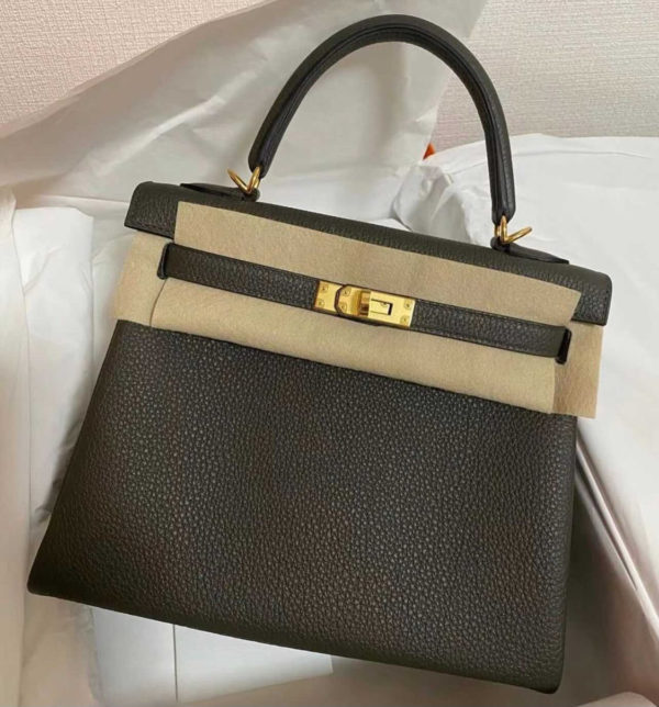 Hermes Kelly Vert De Gris Ghw - Image 2