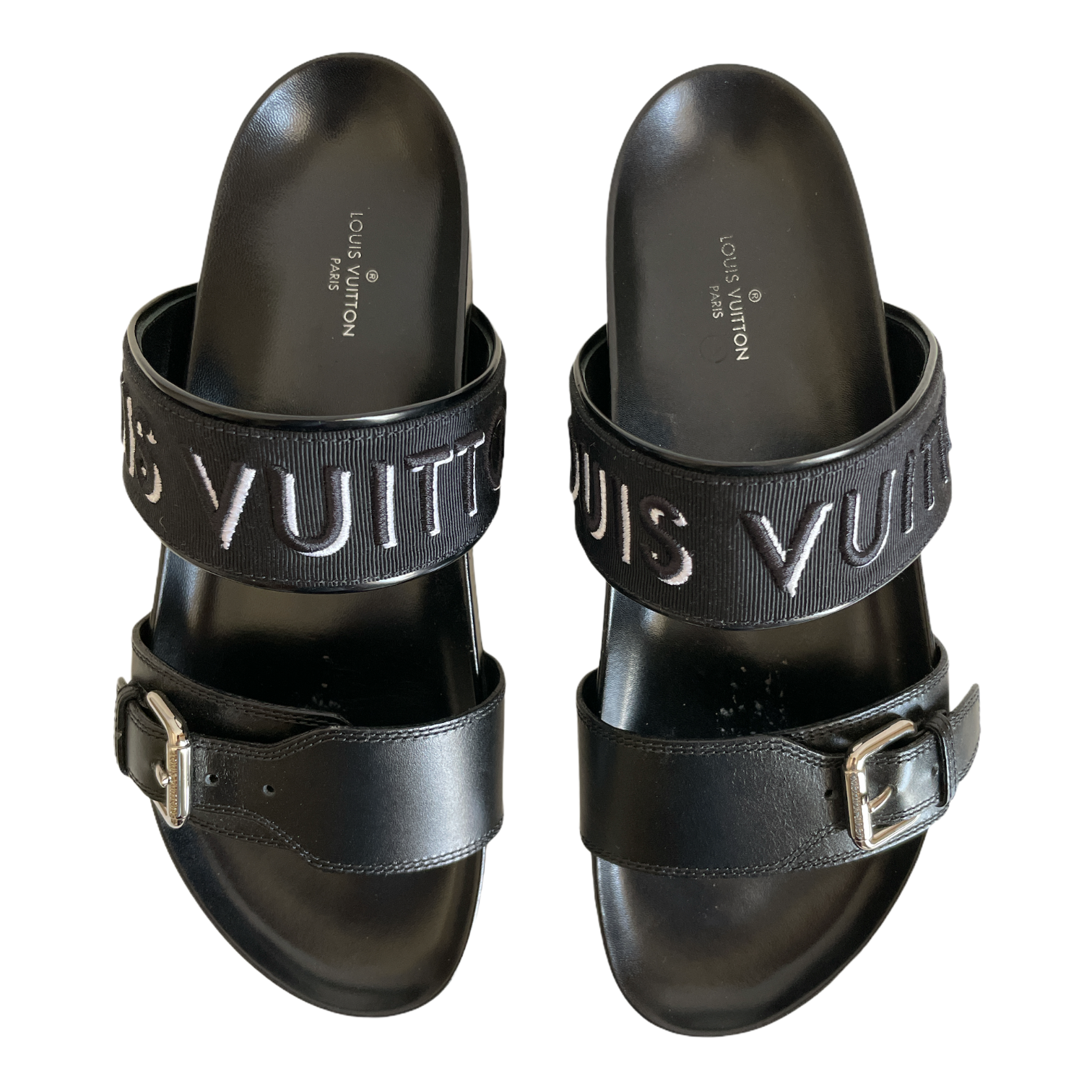 Bom dia leather mules Louis Vuitton Red size 39 EU in Leather - 25371610