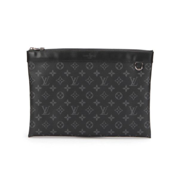 Louis Vuitton A4 Monogram Grey Clutch Bag
