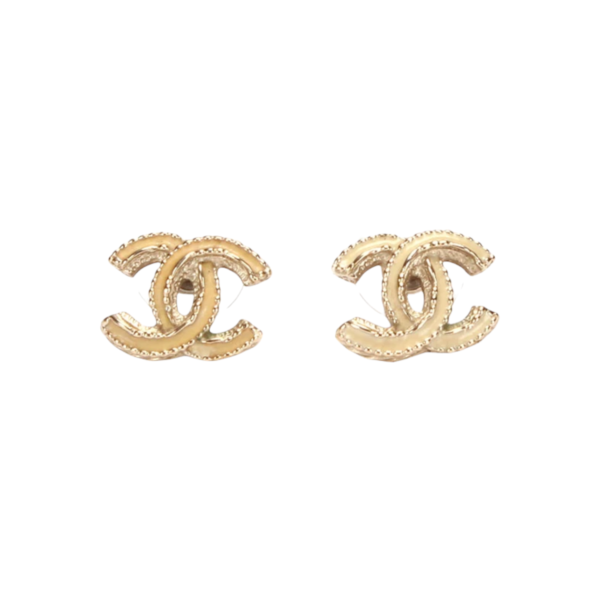Chanel CC Logo Crystal Earrings