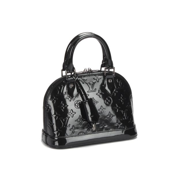 Louis Vuitton Monogram Vernis Alma BB Black - Image 12