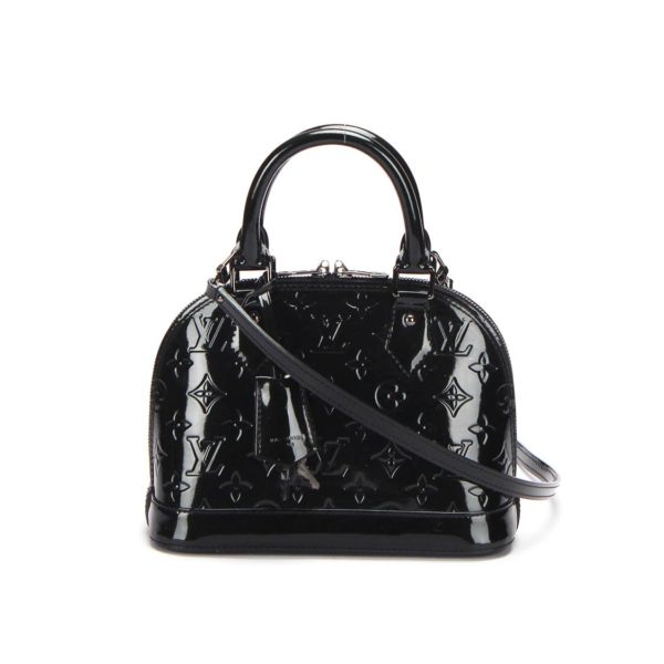 Louis Vuitton Monogram Vernis Alma BB Black