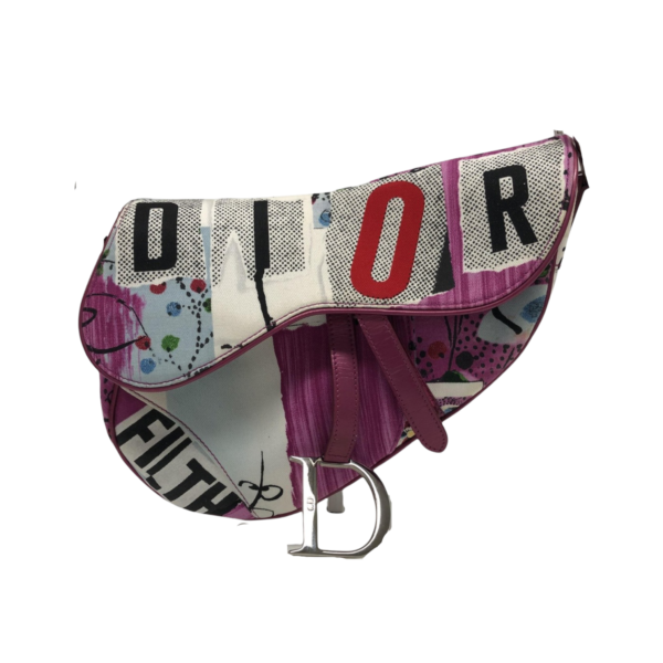 Dior Filth Saddle Pink Bag