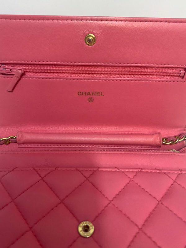 Chanel Boy Pink Wallet On Chain - Image 2