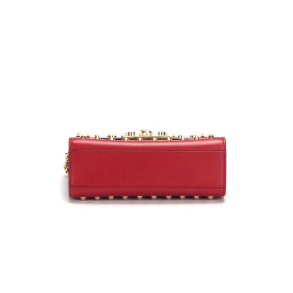 Gucci Studded Leather Small Padlock Crossbody Bag - Image 10