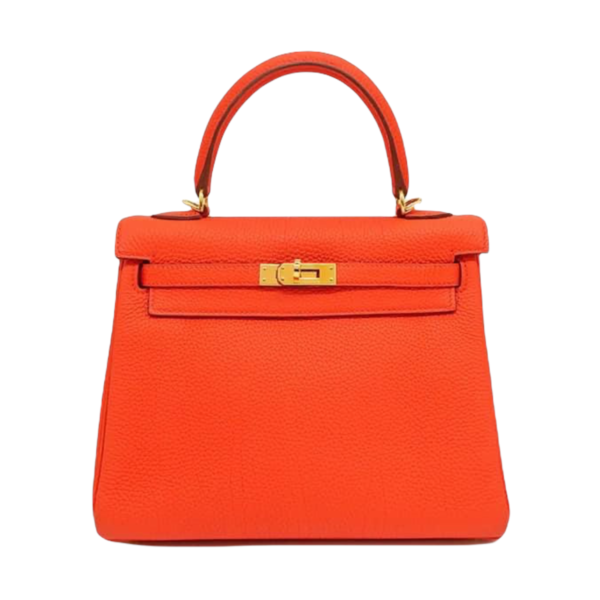 Hermes Kelly 25 Capucine Togo Ghw