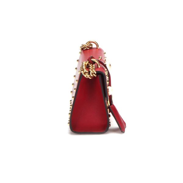 Gucci Studded Leather Small Padlock Crossbody Bag - Image 12
