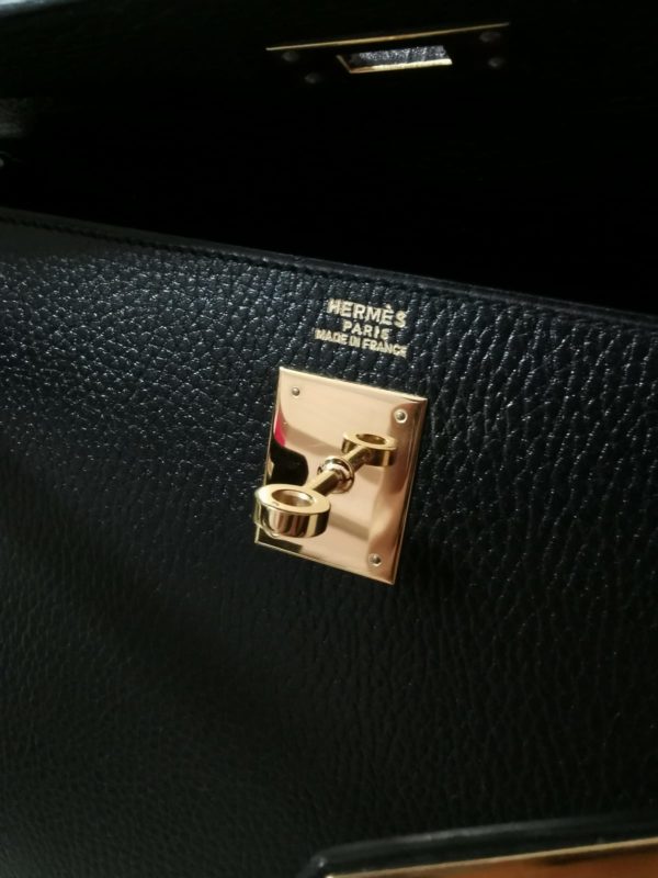 Hermes Kelly 32 Black Ardennes Ghw - Image 6