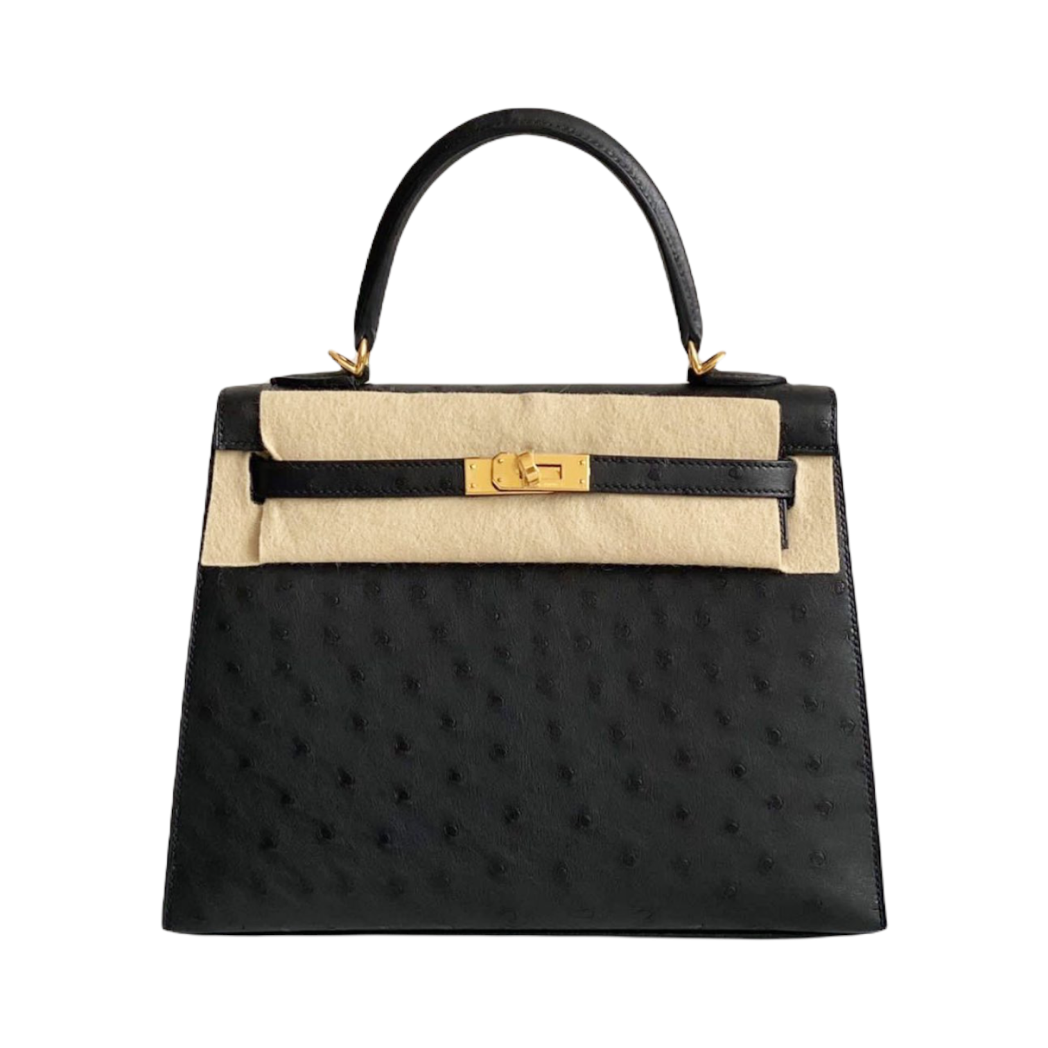 Exceptional Hermès Kelly Sellier Bag Black Crinoline and Silver 25 cm RARE