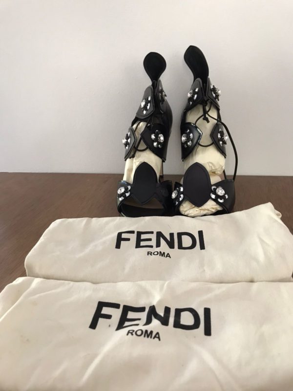 Fendi Black Heels size 38 EU - Image 2