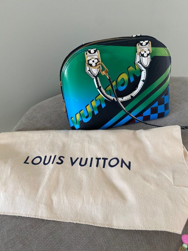 Louis Vuitton Limited Edition Epi Leather Race Alma BB Satchel - Image 2
