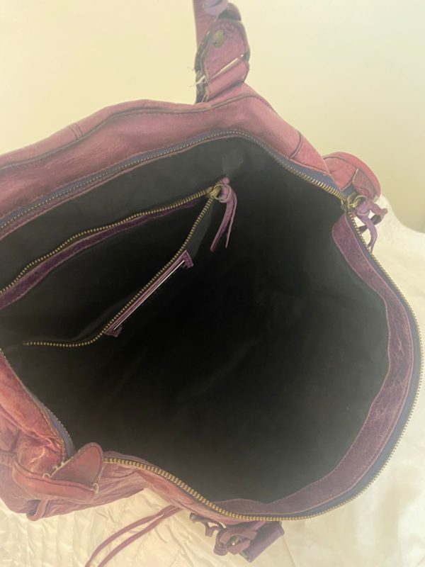 Balenciaga purple work tote - Image 4