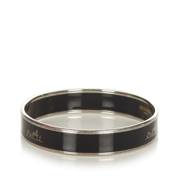 Hermes Printed Enamel Bangle - Image 5