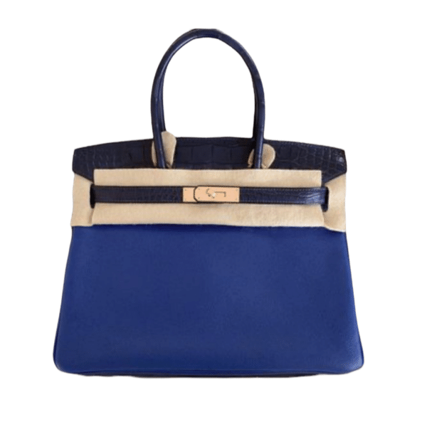 Hermes Birkin 30 Touch Blue Sapphire/Blue Marine Rose Ghw