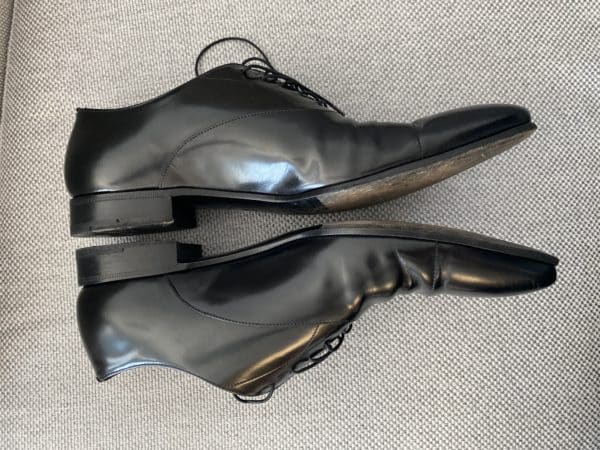 Prada Vintage Fume Leather derbies Size 43 EU - Image 2
