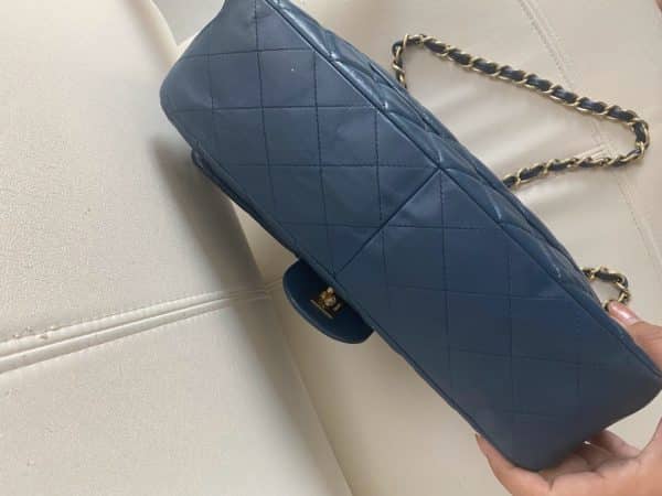 Chanel Lambskin Jumbo Single Flap Bag - Image 11