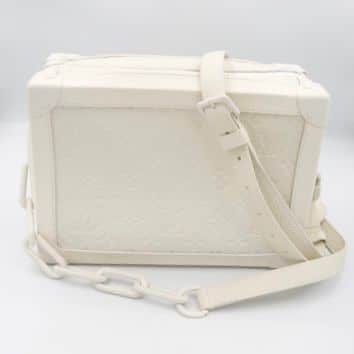 LOUIS VUITTON Virgil Abloh Shoulder Bag Soft Trunk Box White M53254 Auth  ak104 Cloth ref.385940 - Joli Closet