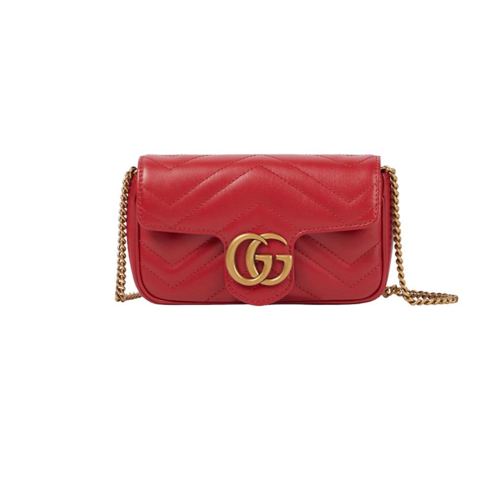 Gucci Red Super Mini GG Marmont Bag | The Luxury Flavor