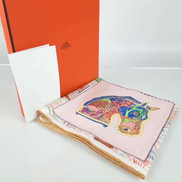 Hermes Chevaloscope Silk Scarf 90 - Image 8