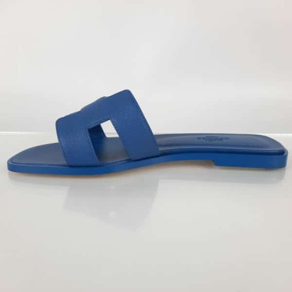 Hermes Oran Sandals Cornflower Blue Size 37 EU - Image 5