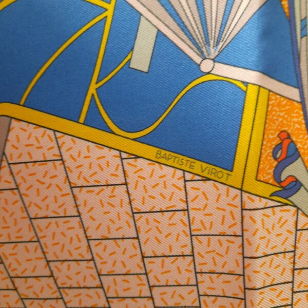 Hermès Factory Double Face Silk Scarf 90 - Image 3