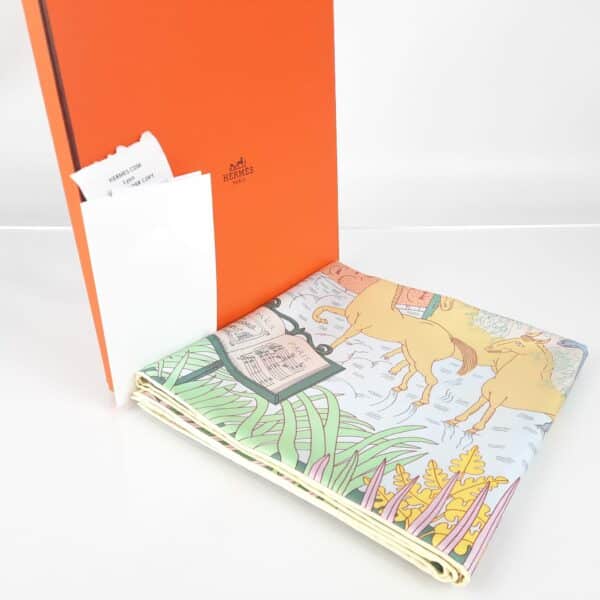 Hermes Le Carnaval des Animaux Silk Scarf 90 - Image 8
