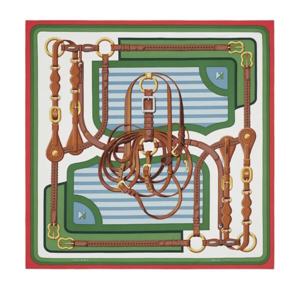 Hermes De Toujours Grand Apparat Silk Scarf 90