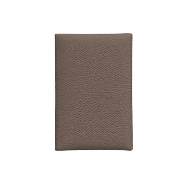 Hermes Calvi Card Holder Étoupe