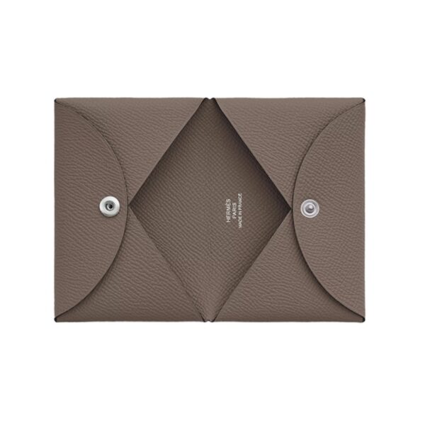 Hermes Calvi Card Holder Étoupe - Image 2