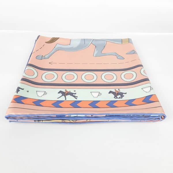 Hermes Tea for Two Silk Scarf 90 - Image 3