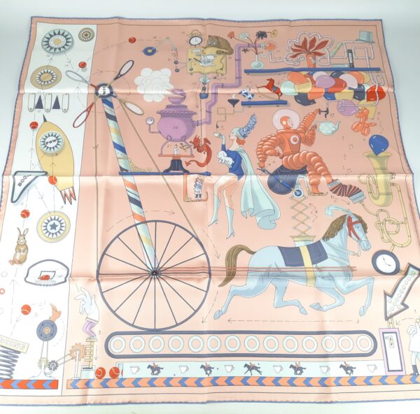 Hermes Tea for Two Silk Scarf 90 - Image 2