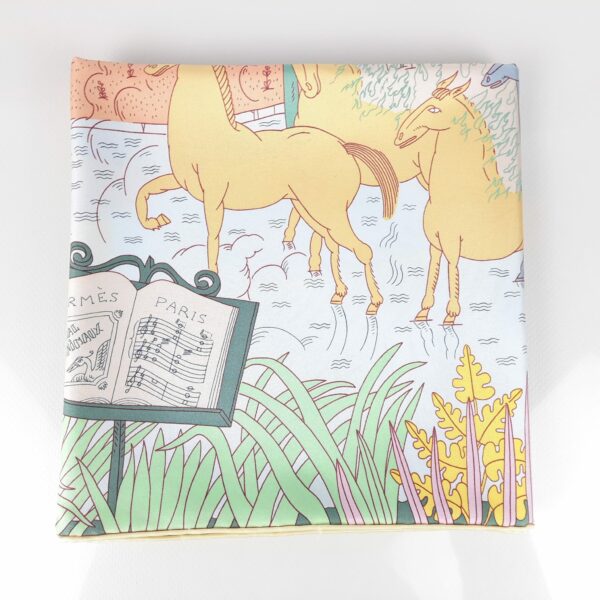 Hermes Le Carnaval des Animaux Silk Scarf 90 - Image 3