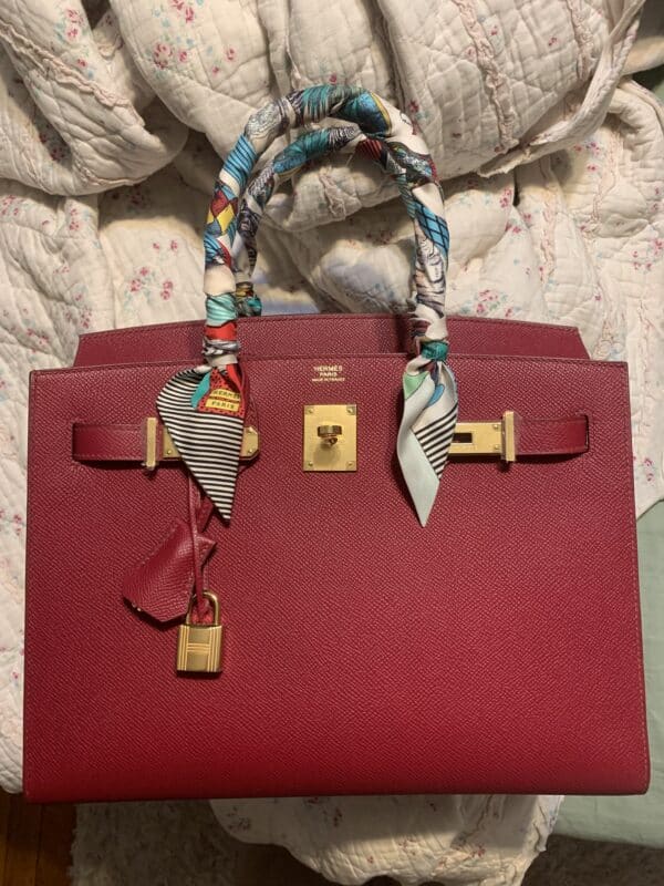 Birkin 30 Sellier Epsom Rubis GHW - Image 5