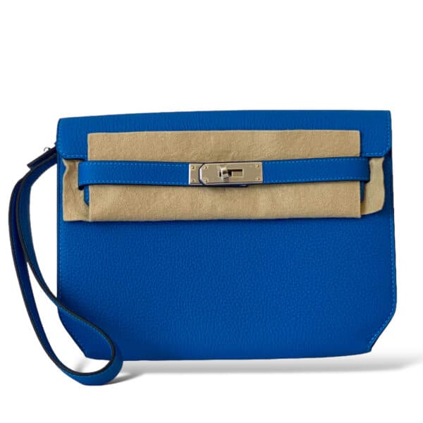 Hermes Kelly Depeche Bleu Hydra Togo PHW