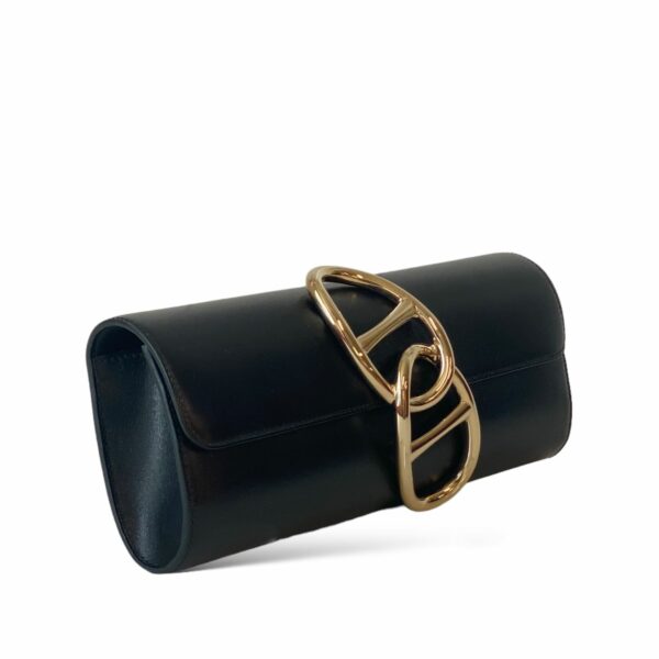 Hermes Egee Clutch Black GHW - Image 2
