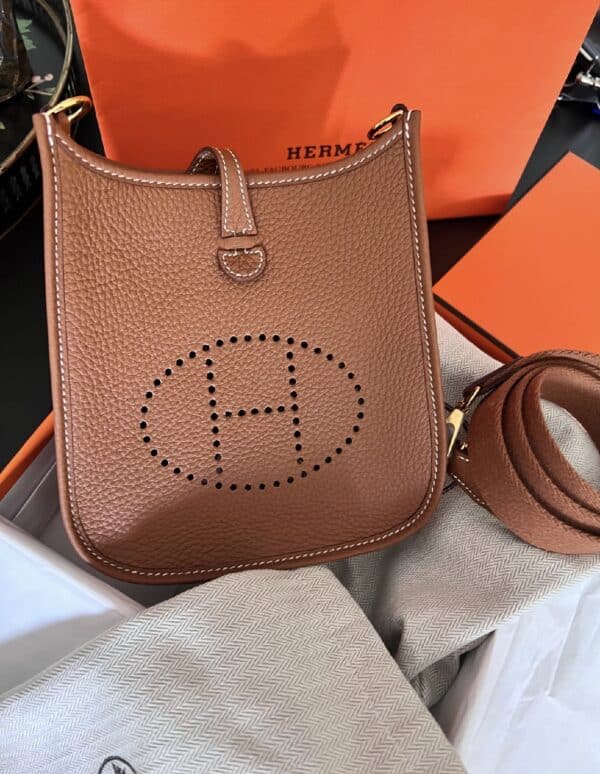 Hermes Mini Evelyne Gold - Image 2
