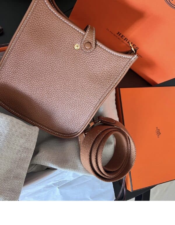 Hermes Mini Evelyne Gold - Image 4