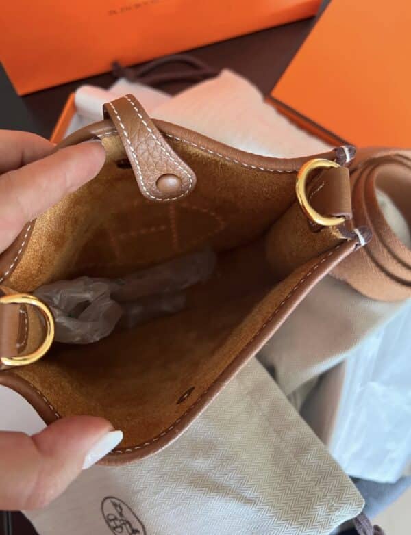 Hermes Mini Evelyne Gold - Image 3
