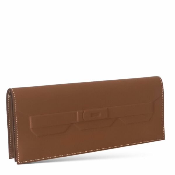 Hermes Shadow Clutch Gold - Image 2