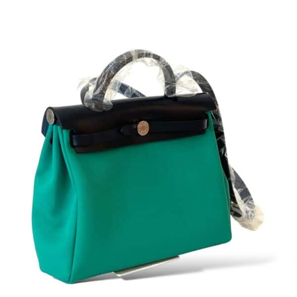Hermes Herbag 31 Green PHW - Image 2