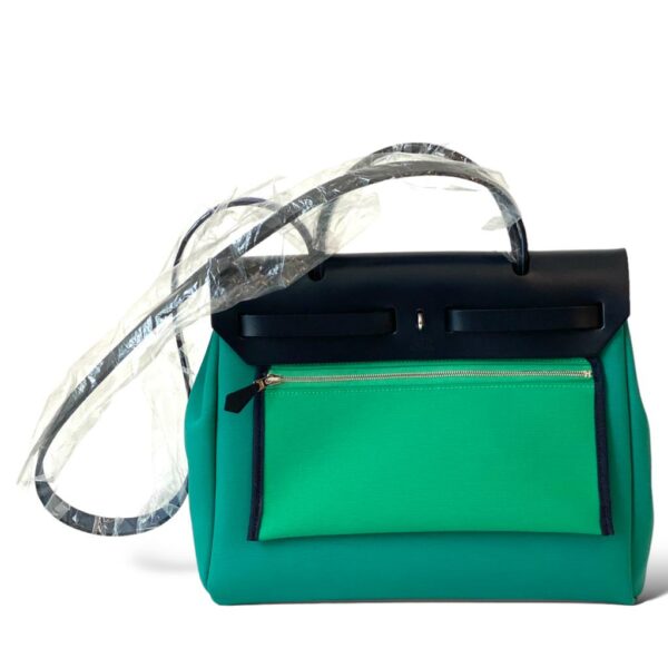 Hermes Herbag 31 Green PHW - Image 4