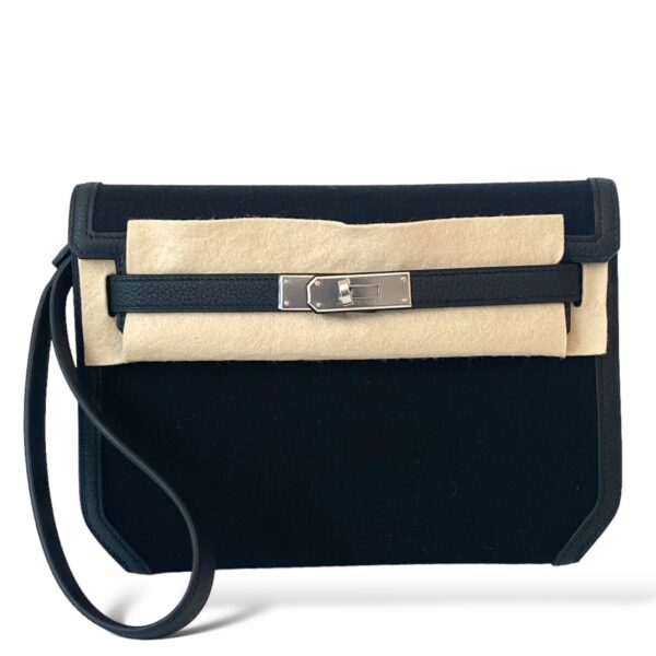 Hermes Depeche Black Canvas PHW
