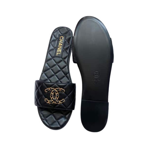 Chanel black Sandals Size 41 EU - Image 2