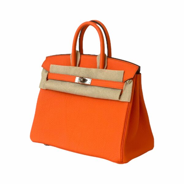 Hermes Birkin 25 Orange Minium PHW - Image 2