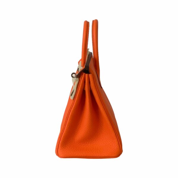 Hermes Birkin 25 Orange Minium PHW - Image 4