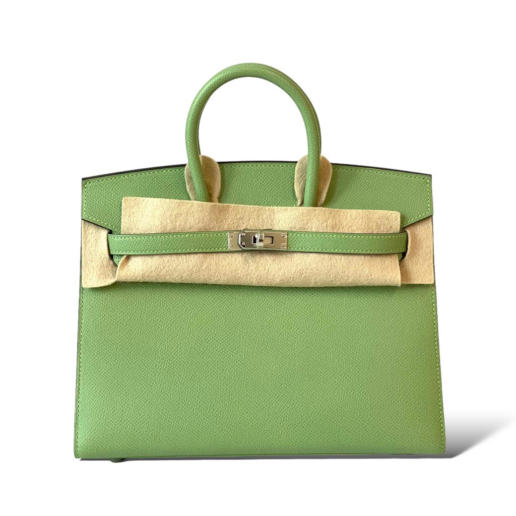 Hermes Mauve Pale Epsom Kelly Sellier 25 PHW - Handbag | Pre-owned & Certified | used Second Hand | Unisex